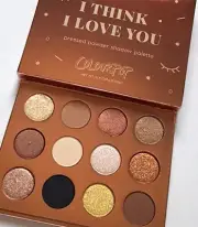 RARE! ColourPop I Think I Love You Pressed Powder Eyeshadow Palette Brown Gold￼