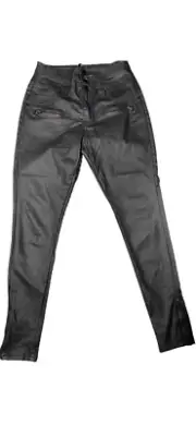 City Chic Denim Black Skylar Corset Skinny Pants Plus Size 16s NWT Club Fetish