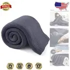 Premium 50"x60" Dark Grey Cooling Weighted Blanket - Breathable & Elegant Design