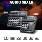 Sound Mixing Mixer USB Audio DJ Console Live Recording Musical Mixer 6-Channels