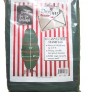 Heavy Duty Canvas Storage Bag for Assembled 6 Ft Christmas Tree on a Stand