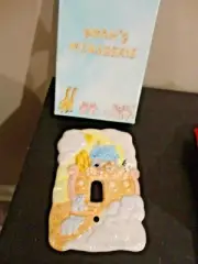 Noah’s Menagerie Nursery Single Toggle Ceramic Switch Plate / Light Switch Cover