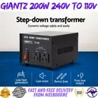 Giantz Step Down Transformer 200W 240V-110V Stepdown Voltage Converter AU-US