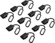 Waterproof & Dustproof 50A Anderson Plug Covers with Securing Loop – Durable Rubber Boot for Caravans, Solar Panels, 4WD, Trailers, and Outdoor Use (10 pcs)