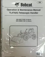 Bobcat TL470 X Telescopic Handler Operation Maintenance Manual 6990102