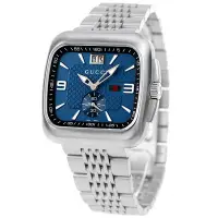 在飛比找Yahoo!奇摩拍賣優惠-GUCCI  古馳 YA131318 手錶 40mm 藍色面