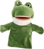 SUPVOX Animal Hand Puppet Plush with Working Mouth Interactive Puppet for Boys and Educational Cartoon Animal Puppet for Creative Play and Communication Skills