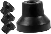 Anneome Pcs Nonslip Crutch Foot Pads Thickened Pole Tip Covers for Walking Sticks Rubber Tips for Canes Trekking Pole Foot Covers