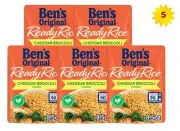 Ben's Original Cheddar Broccoli Flavored Ready Rice 8.5 Ounce x 5 Pouches