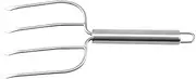 NOLITOY Multi Functional Stainless Steel BBQ Fork Grilling Tool for Meat Vegetables and Fruits for Outdoor Cooking Camping and Family Gatherings