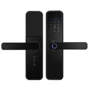 Smart Electronic Door Lock Security Tuya APP Fingerprint Card Password Key Lock
