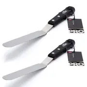 2x Jasart Elevate Pro #16 Metal Palette Knife 35x32cm Painting Spatula Large BLK