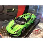 吉華科技@BBR BBRC202H FERRARI 488 PISTA 2018 綠色 1/43