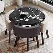 Modern Office Drawing Room Meeting Table Set with Chairs for Home Living Room Cafe