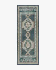 75' x 215' | Machine Washable Runner Rug | Kid & Pet Friendly | Indoor Rug | Rayne Soft Navy Rug | Ruggable