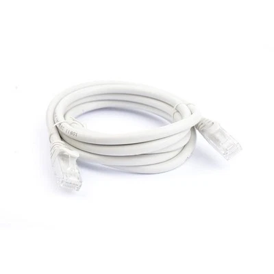 P - 8Ware 2m Grey Premium Snagless CAT6A Ethernet Cable, Speed up to 10Gbps