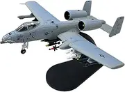 for US A-10 Thunderbolt II Warthog Hog Attack Plane Fighter Diecast Metal Aircraft Model Toy Gift 1/100 Scale(A-10C Shark GD)