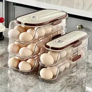 Sturdy Egg Holder Space-saving Storage Box Transparent Stackable Fridge