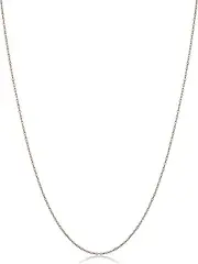 [Kooljewelry] 10k Yellow, White or Rose Gold 0.7mm Thin Rope Chain (14, 16, 18, 20, 22, 24 inch)