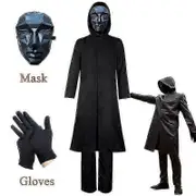 Hangyou Times Squid Game Adult Style Boss Costume + Mask + Gloves S Full set