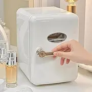 PP-Kic Mini Freezer with Viewing Window, 4L Beauty Refrigerator, Portable Mini Fridge, Car Personal Refrigerator for Skin Care, Student Apartments