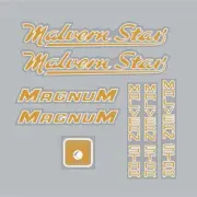 Malvern Star - Magnum Cruiser for colored frame decal set - old school bmx