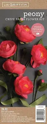 Crepe Paper Flower Kit -Peonies (Pack of 1)