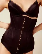 Agent Provocateur Cadance Black Corset Waspie AP4 Large NWT $675