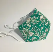 Face Mask 3 Layers - FLORAL FIELD - Reusable & washable with filter pocket