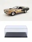 DIECAST CAR W/DISPLAY CASE 1971 PLYMOUTH HEMI BARRACUDA LEAF W/ A1806126 1/18