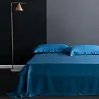 100% Mulberry Silk Bed Flat Sheet Bedding Silk For King Queen Size Bedding Sheet