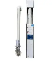 Glacier 24 in. x 1-1/2 in. Concealed Screw ADA Compliant Grab Bar in White
