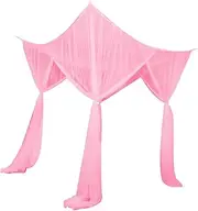 Generic 4 Corner Post Bed Canopy Net Netting Bed Tent Universal Decorative Mesh Bed Drape for Outdoor Girls Adults Bedroom Camping