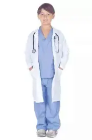 Doctor Scrubs With Lab Coat Child Costume -Small