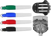 WOONEKY 6pcs Golf Ball Marking Tool Golf Ball Line Drawing Device with Alignment Marker Stencil Template for Precise Positioning Training Accessories