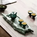 枯木陶瓷茶盤茶臺仿根雕茶托盤創意干泡盤窯變干泡茶臺功夫茶具