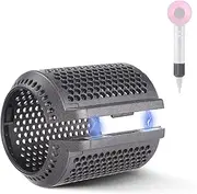 Magnetic Hair Dryer Filter Cover Compatible with Dyson Supersonic HD01 HD03 HD08 HD15 Models, Hair Dryer Outer Strainer Filter Accessaries(Grey)