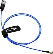 ZBLZGP TRB Male to Male Triple Coaxial 1553B Extension Cable Assembly 3-Lugs PL75-47 BNC Connector for Data Communication,Networking (TRB Male to SMA Male, Blue, 1M)