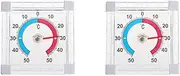 Binxind 2X Window Indoor Outdoor Wall Garden Home Graduated Disc Measurement Temperature Household Thermometer Supplies