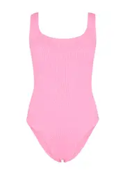 Hunza G Seersucker Swimsuit, Swimwear, Light Pink - One Size One Size