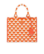 Prada Symbole Small Top Handle Bag One size Orange/White