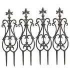 Sungmor Decorative Cast Iron Flower Bed Fence 28" Tall Vintage Garden Edging ...