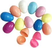 KONTONTY 24pcs Colorful Egg Shape Fillable for DIY Painting Fun Graffiti Activities for Parties and Crafts Random Colors and Attractive Random Color