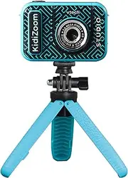 VTech Kidizoom Studio - Kid's Digital Video Camera, Green Screen, Special Effects, Backgrounds - 531883- Blue
