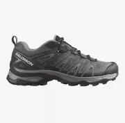 Salomon X Ultra Pioneer Aero Women’s Hiking Shoes, Magnet / Blk /Moonscape, Sz 5