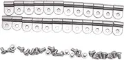 Brake Line Clamp & Screw, Universal Brake Line Fixation and Protection,Spare Parts, Metal Car Accessories Brake Line Clips