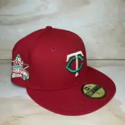 New Era 59FIFTY Minnesota Twins MLB State Fruit Red Cap Fitted 1985 AS 7 1/4