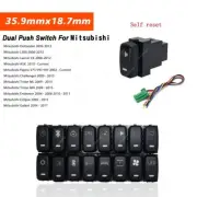 Push Button Self Reset Switch For Mitsubishi w/LED Indicator Lights 4-Pole