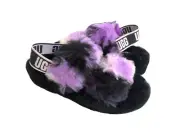 UGG FLUFF OH YEAH SLIDE TIE DYE MAGNOLIA SLIP ON SANDAL US 6 / EU 37 / UK 4