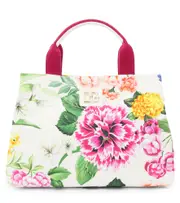 [Dolce & Gabbana Kids] Dolce & Gabbana Kids Floral leather-trimmed canvas tote One Size multicoloured